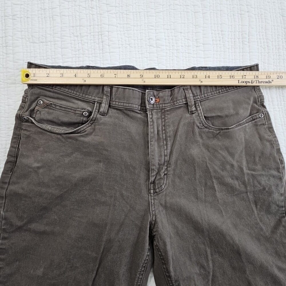 WP Weatherproof Canvas Utility Pants Men's 38Wx30L Ash Brown Straight Leg EUC LN - Picture 3 of 14